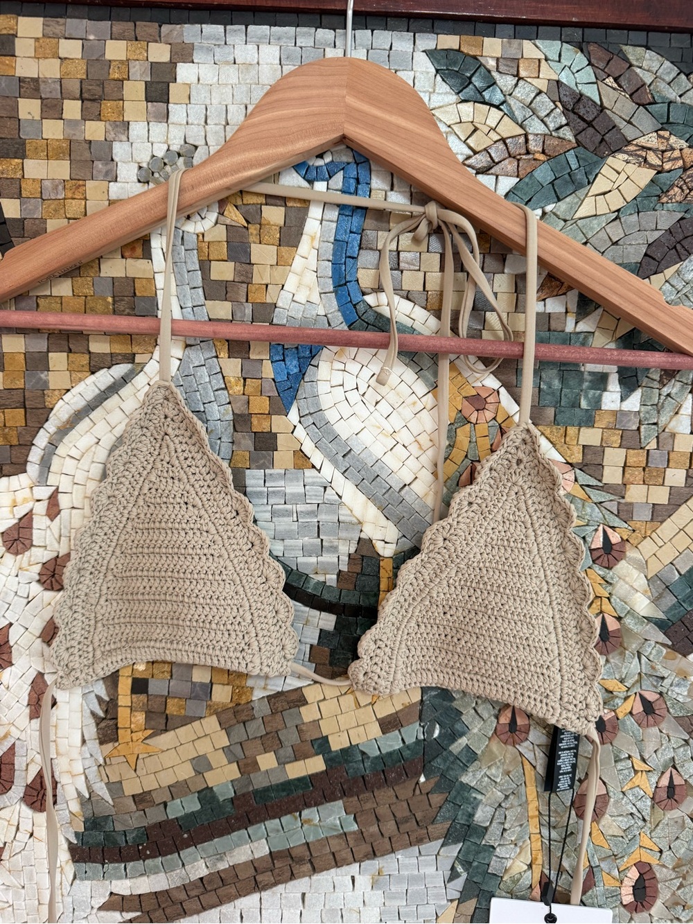 Beach Riot Tan Bikini Top with Adjustable Straps